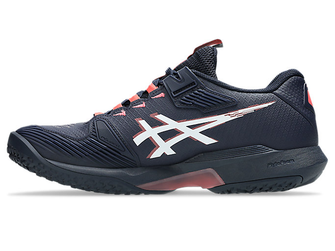 Shop (W) ASICS Solution Speed FF 4 OC 网球鞋 午夜蓝/白 1042A306-401