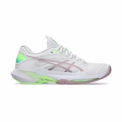 (W) ASICS Solution Speed FF 4 Tennis Shoes White/Morganite