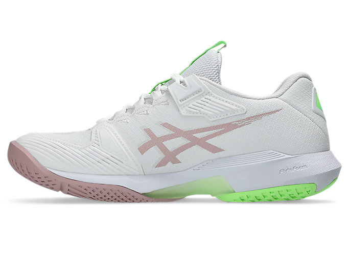 Shop (W) ASICS ソリューション スピード FF 4 テニスシューズ ホワイト/モルガナイト 1042A307-100