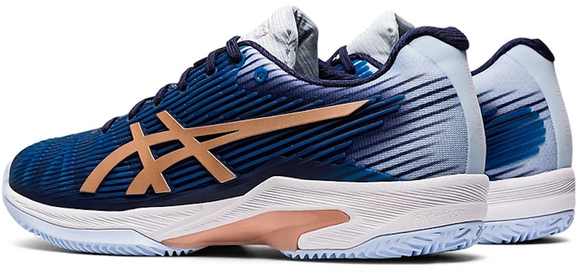 (W) ASICS Solution Speed FF Clay '蓝金'网球鞋 1042A003-413 Shop (W) ASICS Solution Speed FF Clay '蓝金'网球鞋 1042A003-413