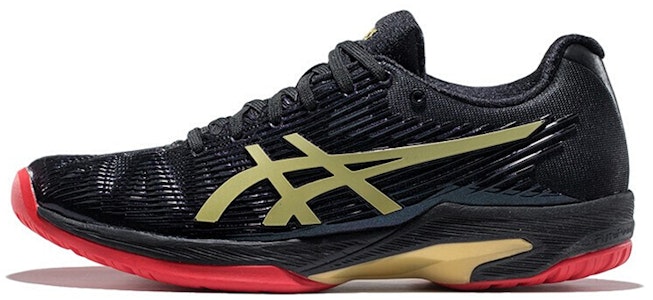 (W) 아식스 솔루션 스피드 FF 한정판 블랙/골드 1042A047-001 Buy (W) 아식스 솔루션 스피드 FF 한정판 블랙/골드 1042A047-001