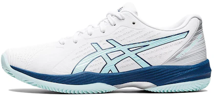 (Women) ASICS Solution Swift FF Clay 'White Blue' 1042A198-101 (Women) ASICS Solution Swift FF Clay 'White Blue' 1042A198-101