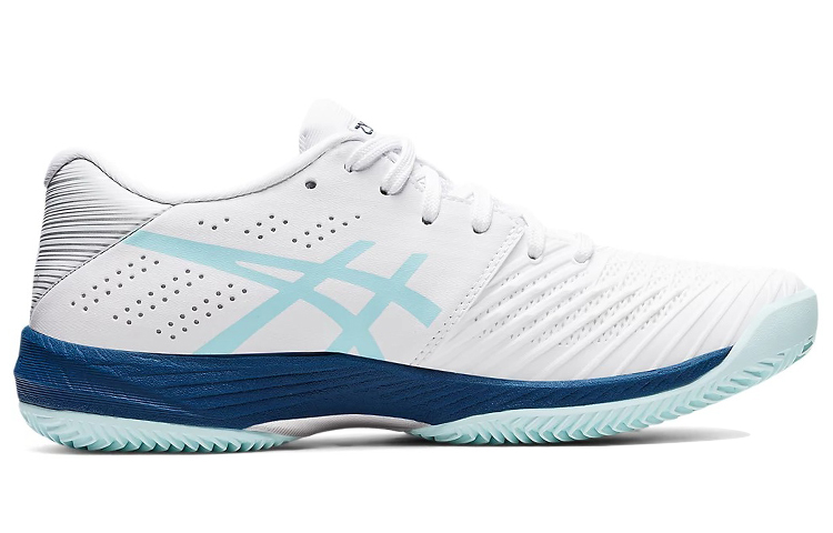 Order (Women) ASICS Solution Swift FF Clay 'White Blue' 1042A198-101