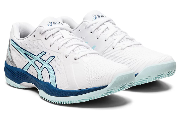 Lookbook (Women) ASICS Solution Swift FF Clay 'White Blue' 1042A198-101