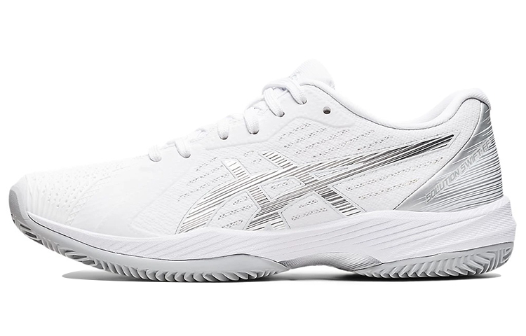 (Women) ASICS Solution Swift FF Clay 'White Silver' 1042A198-100