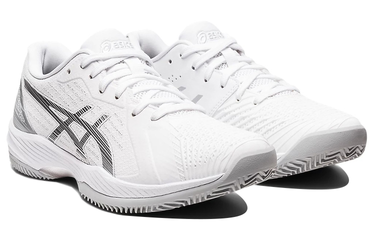 Lookbook (Women) ASICS Solution Swift FF Clay 'White Silver' 1042A198-100