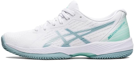 (Women) ASICS Solution Swift FF Clay 'White Smoke Blue' 1042A198-104 (Women) ASICS Solution Swift FF Clay 'White Smoke Blue' 1042A198-104