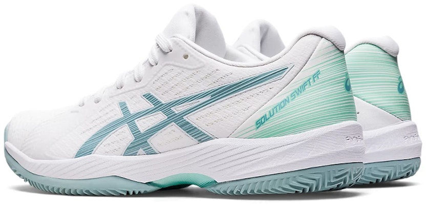 (Women) ASICS Solution Swift FF Clay 'White Smoke Blue' 1042A198-104 Shop (Women) ASICS Solution Swift FF Clay 'White Smoke Blue' 1042A198-104