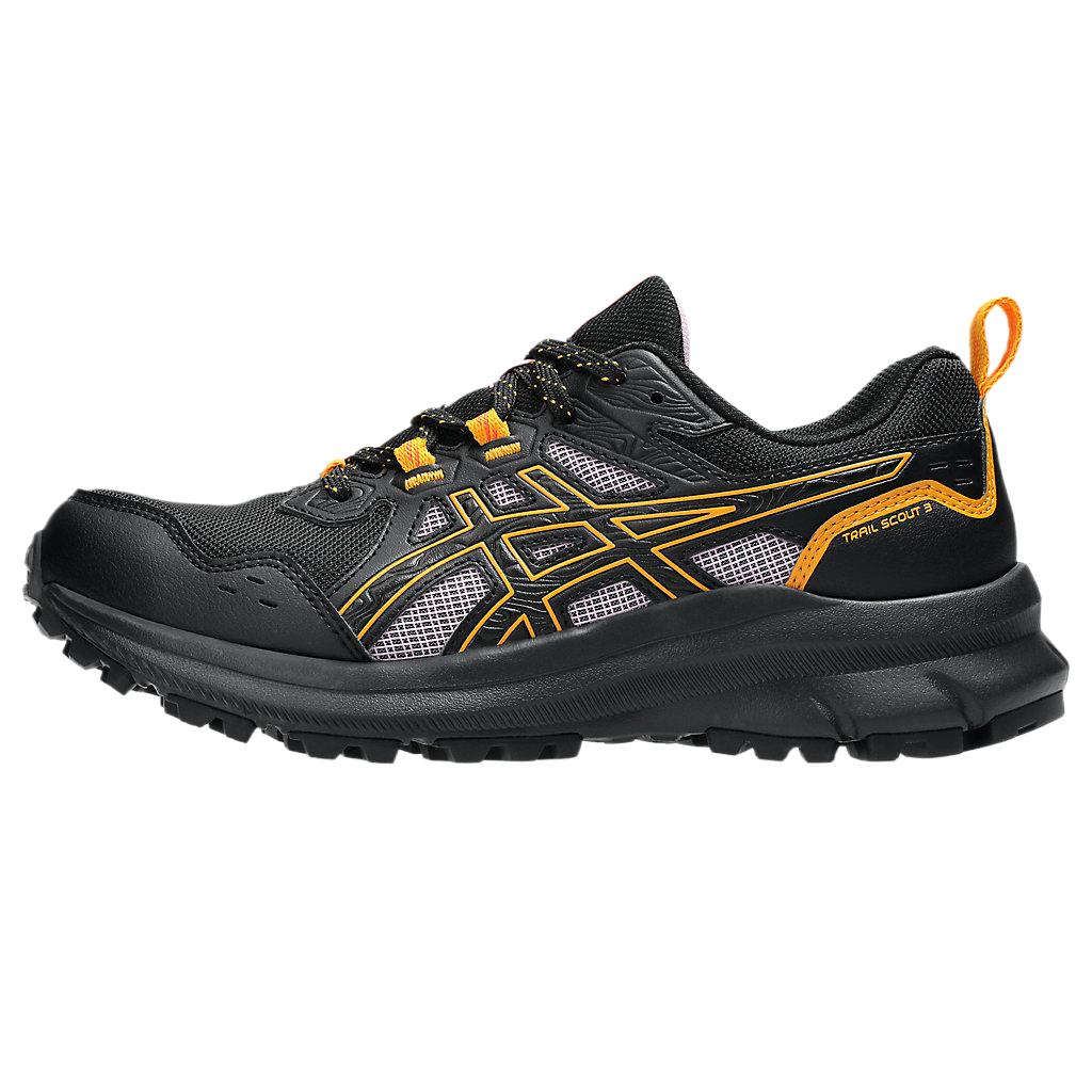 (Women) Asics Trail Scout 3 Low-Top Running Shoes Black - Breathable & Comfortable 1012B516-004