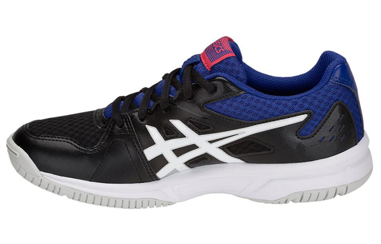 (Women) ASICS Upcourt 3 Running Shoes Black/Blue 1072A012-001