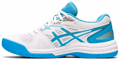 (Women) ASICS Upcourt 4 Running Shoes White/Blue 1072A055-101 (Women) ASICS Upcourt 4 Running Shoes White/Blue 1072A055-101