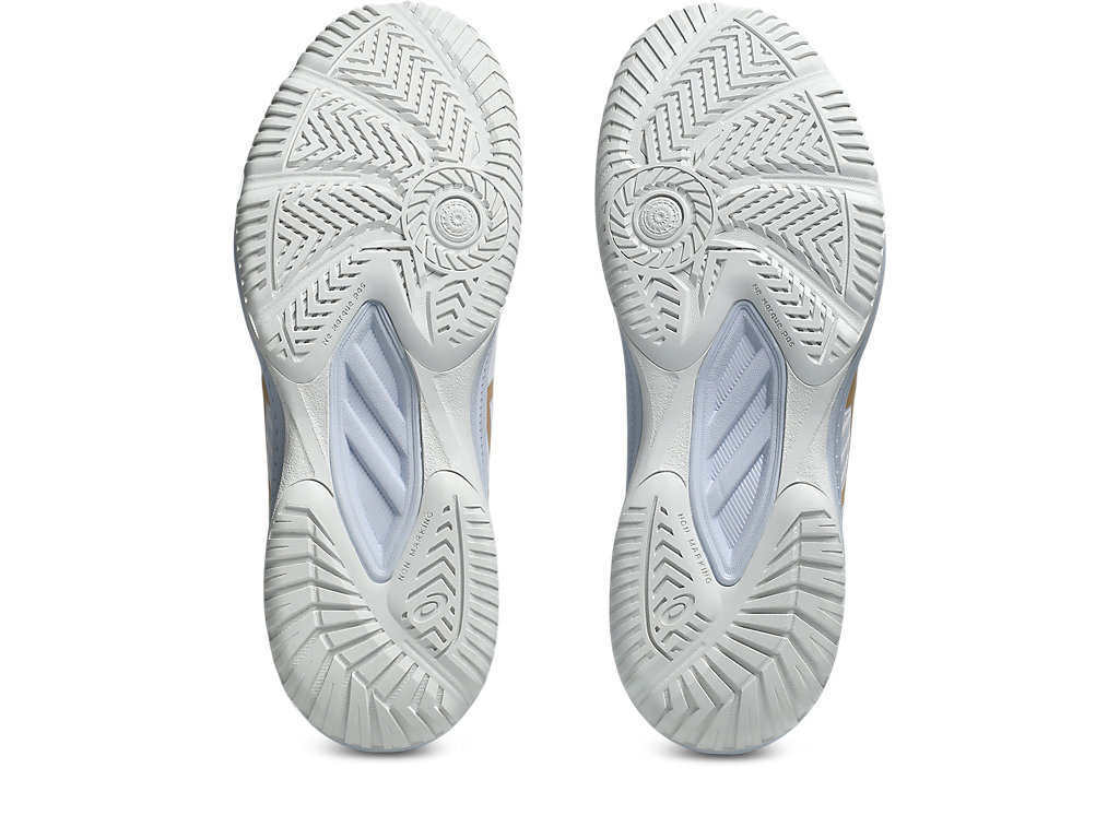 Sizing (W) 아식스 업코트 6 실내 코트화 화이트/샴페인 1072A107-103