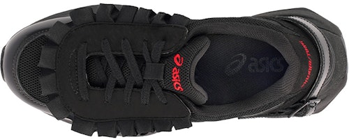 SHUSHU/TONG x Asics Tarther Sc PLUS潮流炸街 厚底皮質 荷葉邊 低筒 生活休閒鞋 女款 黑色 Shop SHUSHU/TONG x Asics Tarther Sc PLUS潮流炸街 厚底皮質 荷葉邊 低筒 生活休閒鞋 女款 黑色