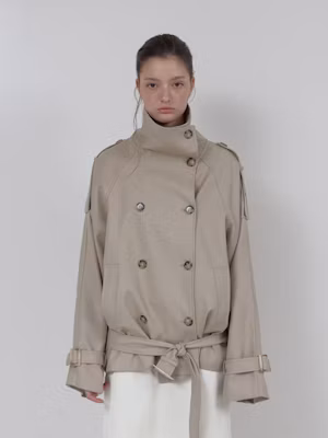 (Women) ASURA Authentic Beige Trench Jacket A26SSJK42BG0F Buy (Women) ASURA Authentic Beige Trench Jacket A26SSJK42BG0F