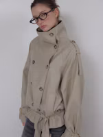 Lookbook (W) ASURA 正品米色風衣外套 A26SSJK42BG0F