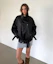 Order (W) Jaket Trench Kulit Hitam Asura Original A26FWJK113BKOS