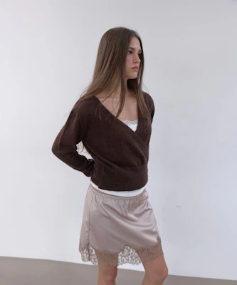 (Women) Asura Lace Satin Band Skirt Beige A26FWSK98BGOS Purchase (Women) Asura Lace Satin Band Skirt Beige A26FWSK98BGOS