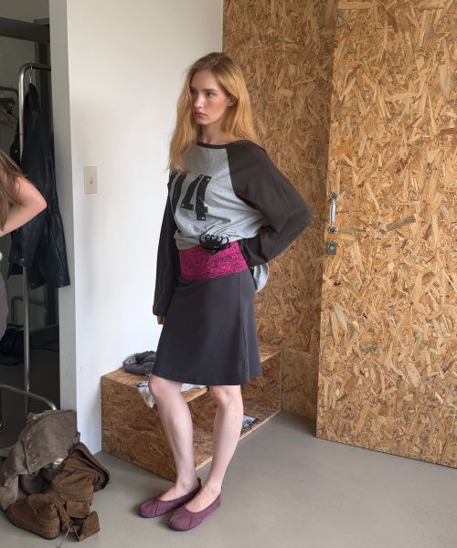 Order (Women) Asura Lace Waist Skirt (Plum & Charcoal) A26FWSK102PCOS