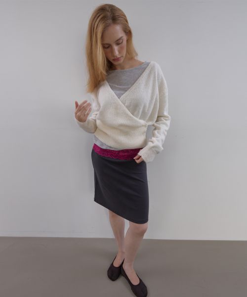 Purchase (Women) Asura Lace Waist Skirt (Plum & Charcoal) A26FWSK102PCOS