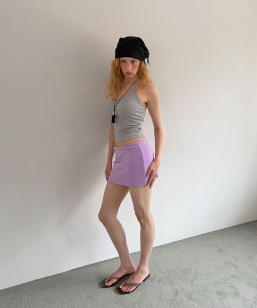 Shop (Women) ASURA Mini Skirt Pants - Violet A26SSSK167VT0S