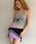 Purchase (Women) ASURA Mini Skirt Pants - Violet A26SSSK167VT0S