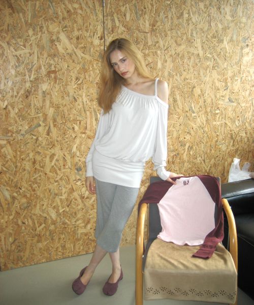 Lookbook (Women) Asura Twist One Shoulder Dress - Vintage Ivory A26FWOP97VIOS