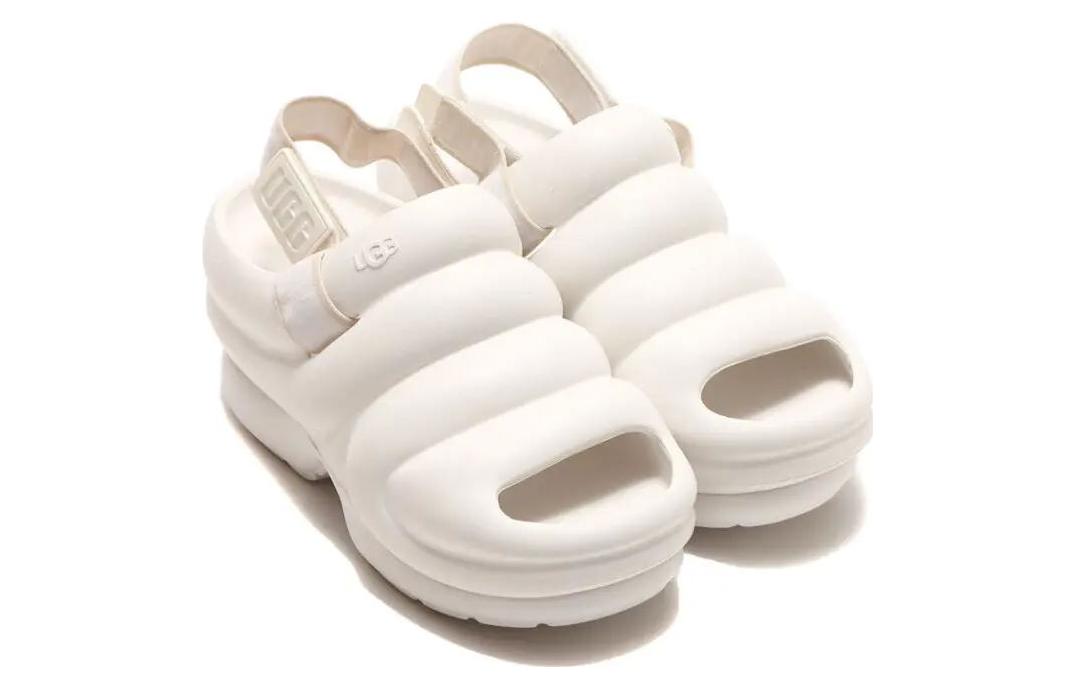 Lookbook atmos pink x UGG 舒適百搭 時尚涼鞋 女款 鮮白色