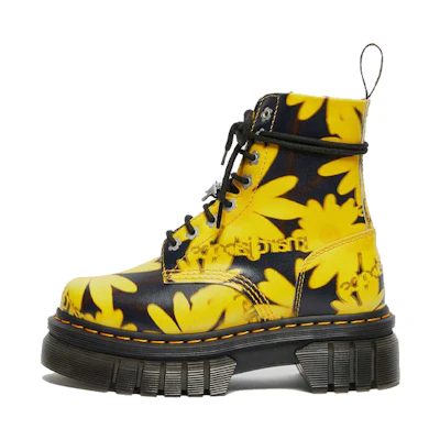 (W) Dr. Martens Audrick Heaven By Marc Jacobs Daisy Platform Boots 'Black Yellow'
