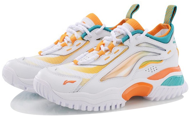 (Women) Li-Ning Aurora Windwalker x Gilr Bad Five 'White Orange' AGLP108-1 Lookbook (Women) Li-Ning Aurora Windwalker x Gilr Bad Five 'White Orange' AGLP108-1