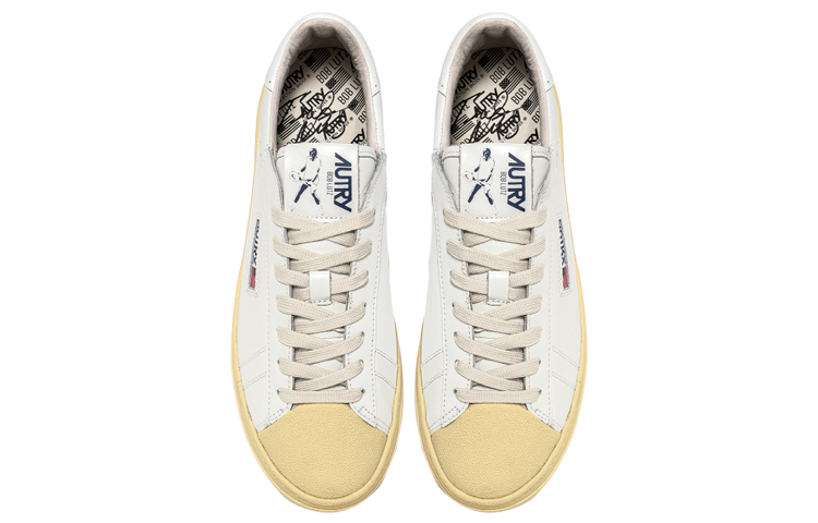 (W) AUTRY Bob Lutz Low Leather Sneakers 'White' 圖 3