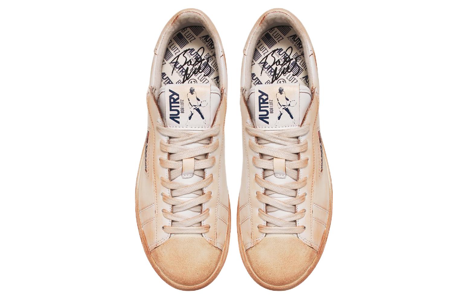 (W) AUTRY Bob Lutz Low Leather Sneakers 'White-ish' 圖 3