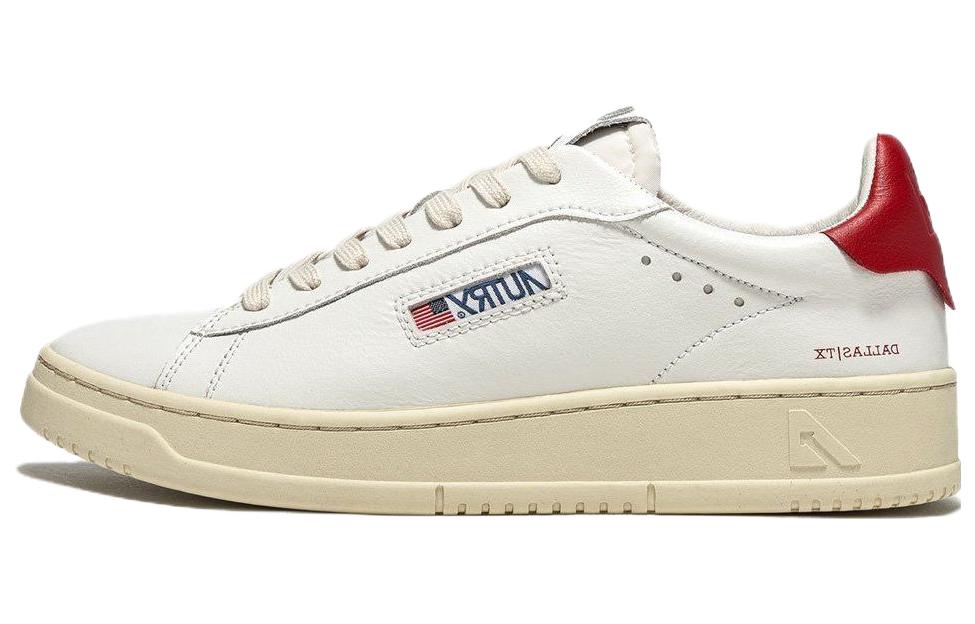 (Women) AUTRY Dallas Low Leather 'White Red' ADLW-NW03