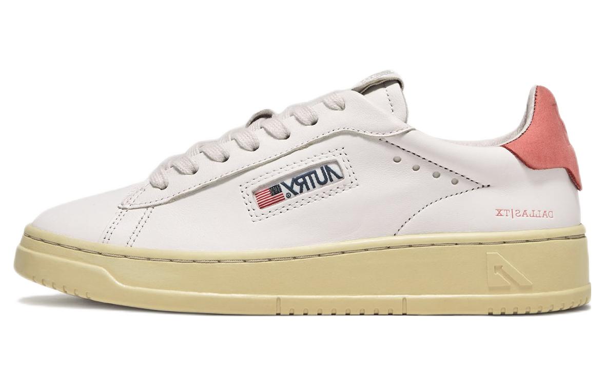 (Women) AUTRY Dallas Low Nubuck Goatskin 'White Pink' ADLW-NG04
