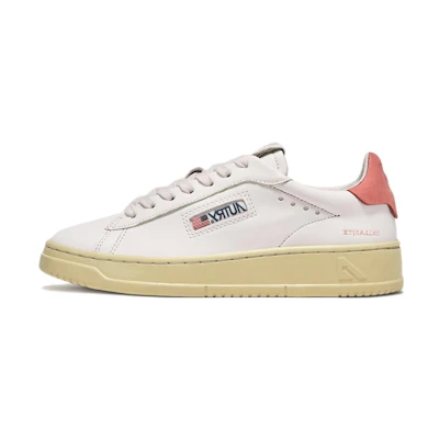 (W) AUTRY Dallas Low Nubuck Goatskin 'White Pink'