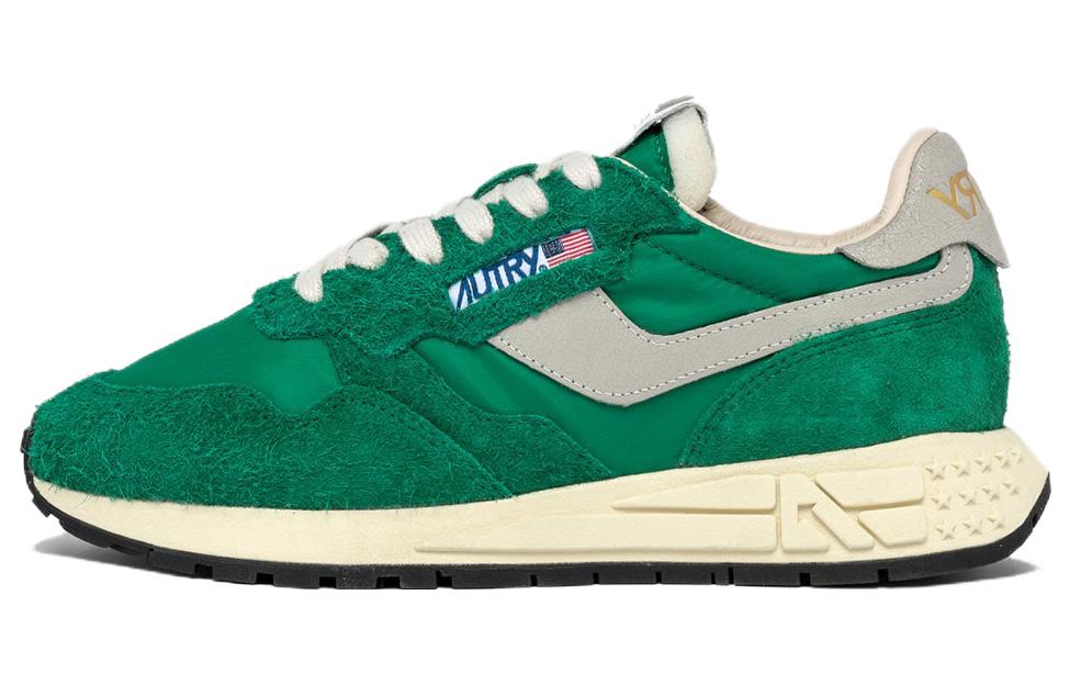 (Women) AUTRY Green Nylon Low-Top Casual Sneakers Comfortable & Durable WWLW-NC03