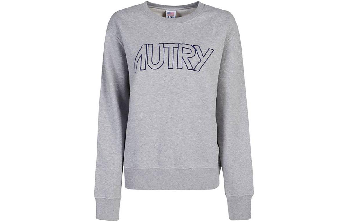 (Women) AUTRY Grey Crewneck Sweatshirt with Letter Print SWIW408M-E57260 圖 2