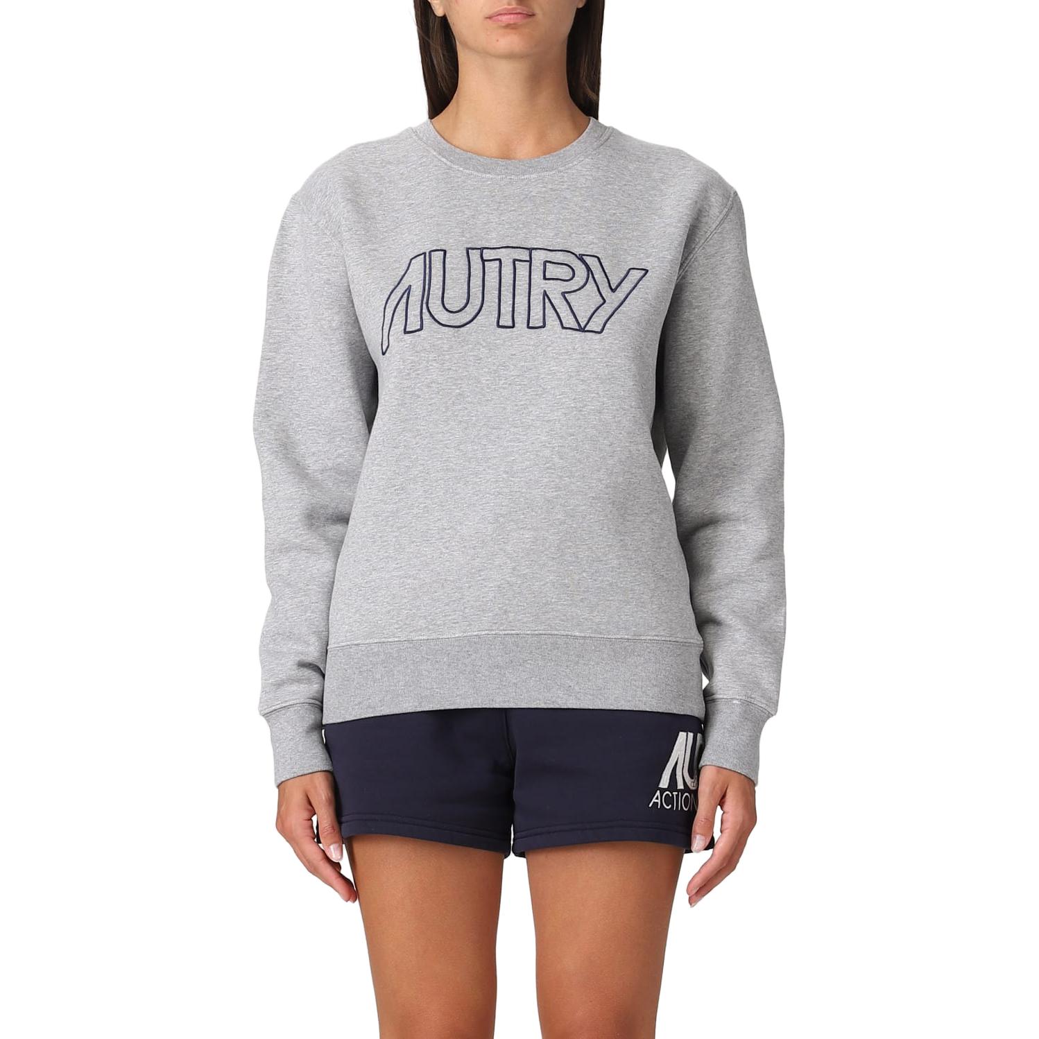 (Women) AUTRY Grey Crewneck Sweatshirt with Letter Print SWIW408M-E57260 圖 5