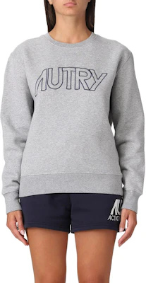 (W) オートリー グレー クルーネック スウェットシャツ レタープリント入り SWIW408M-E57260 Purchase (W) オートリー グレー クルーネック スウェットシャツ レタープリント入り SWIW408M-E57260