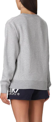(W) オートリー グレー クルーネック スウェットシャツ レタープリント入り SWIW408M-E57260 Details for (W) オートリー グレー クルーネック スウェットシャツ レタープリント入り SWIW408M-E57260