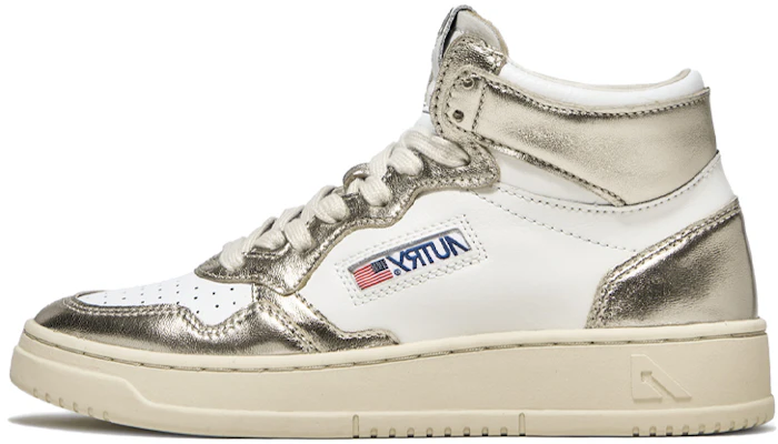(W) AUTRY High-Top Leder-Sneaker ''Weiß Gold'' AUMW-WB16 Buy (W) AUTRY High-Top Leder-Sneaker ''Weiß Gold'' AUMW-WB16