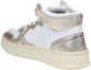 Shop (W) AUTRY High-Top Leder-Sneaker ''Weiß Gold'' AUMW-WB16