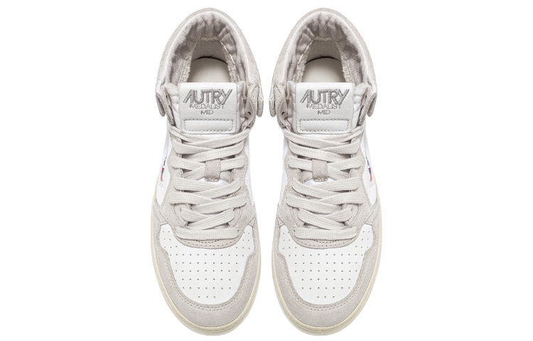 Lookbook (W) AUTRY 高帮白黄皮革运动鞋 AUMW-GS01