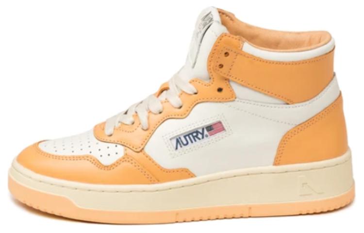 (Women) AUTRY High-Top Sneaker 'Beige Orange' AUMW-WB32