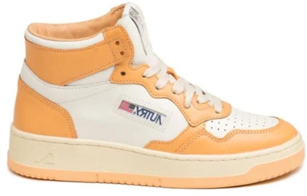 (Women) AUTRY High-Top Sneaker 'Beige Orange' AUMW-WB32 Order (Women) AUTRY High-Top Sneaker 'Beige Orange' AUMW-WB32