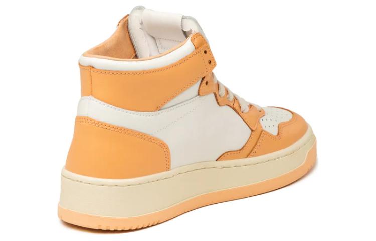 Shop (Women) AUTRY High-Top Sneaker 'Beige Orange' AUMW-WB32