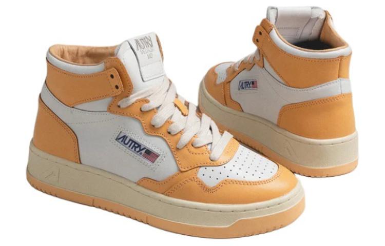 Purchase (Women) AUTRY High-Top Sneaker 'Beige Orange' AUMW-WB32