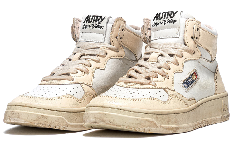 (W) AUTRY High-Top Sneaker 'White Beige' 圖 2