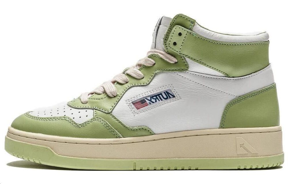 (Women) AUTRY High-Top Sneaker 'White Green' AUMW-WB24