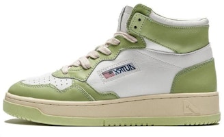 (Women) AUTRY High-Top Sneaker 'White Green' AUMW-WB24 (Women) AUTRY High-Top Sneaker 'White Green' AUMW-WB24