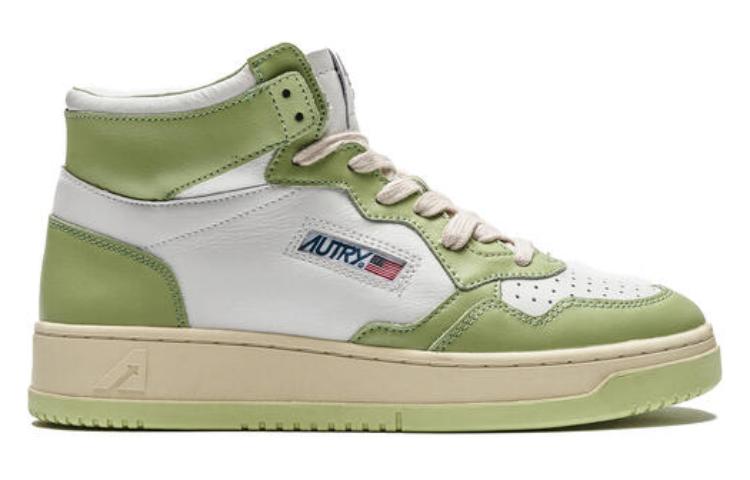 Order (W) 오트리 하이탑 스니커즈 '화이트 그린' (Autori Hai Tap Seunikeojeu 'Hwaiteu Geurin') AUMW-WB24